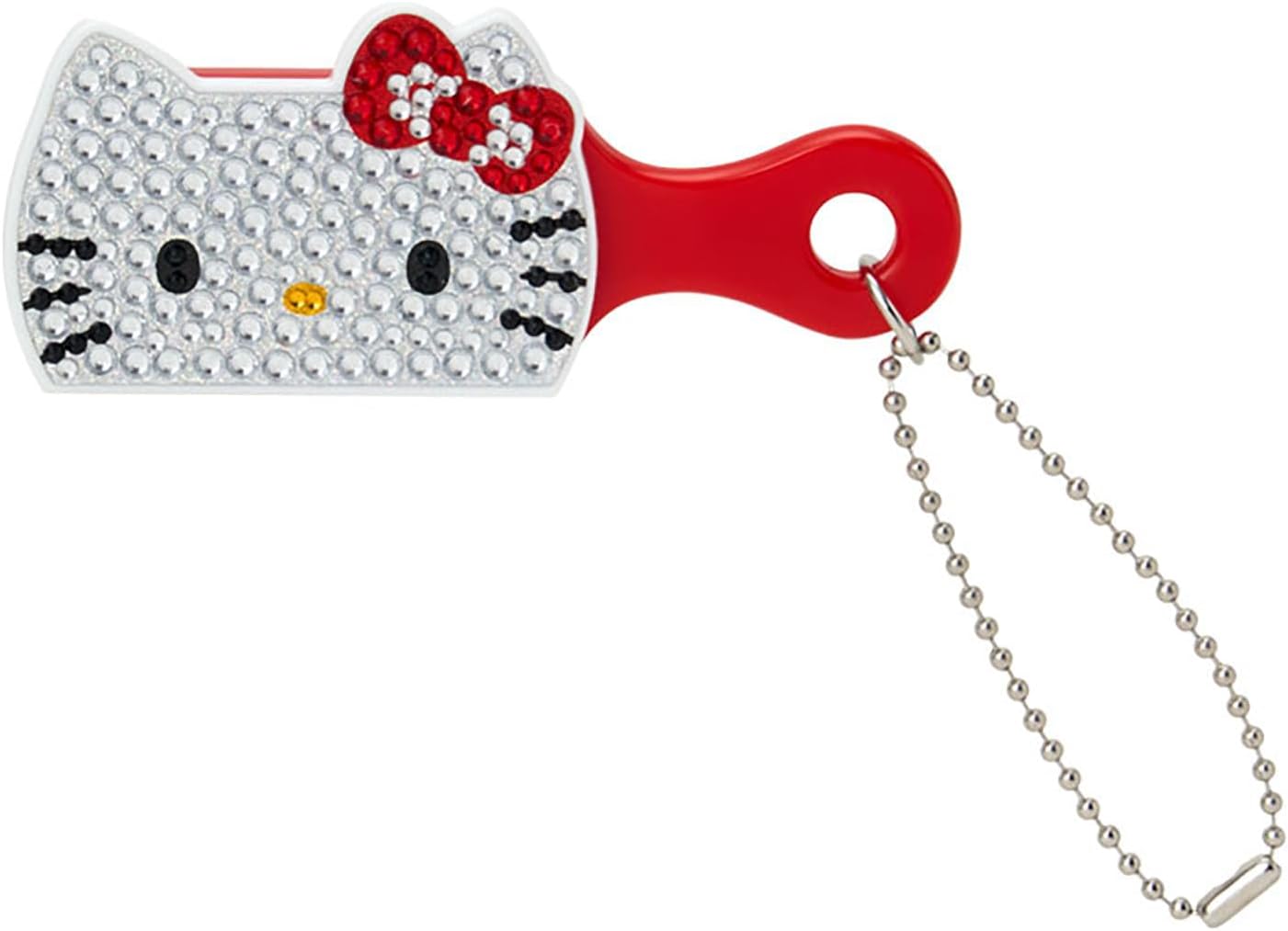 Sanrio 413208 Mini Brush Charm (Kiradoko Miniature) Hello Kitty Body/Plate: ABS Resin, Brush (Hair): Polypropylene, Key Holder, Comb