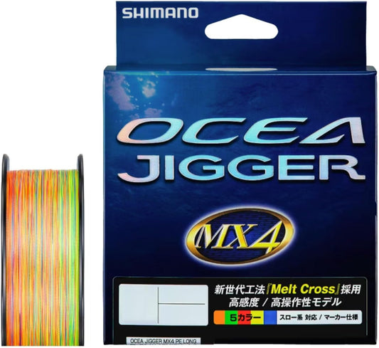 Shimano PE Line Oshiajigar MX4 PE Various [PL-O74P/PL-O94P/PL-O14X]