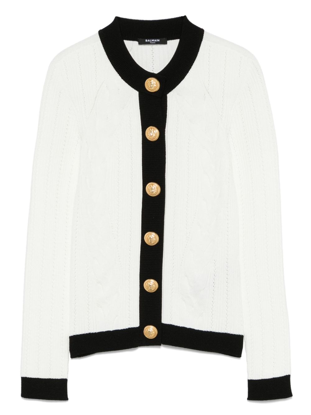 Balmain バルマンはクルーネックカーディガンを編みました - Image 1