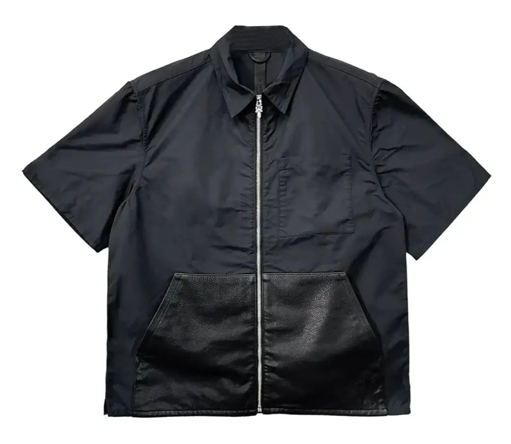 CHROME HEARTS NYLON 'LEATHER PATCHWORK' PANT SET