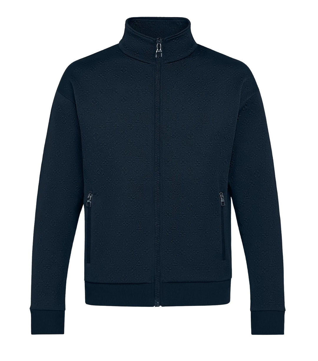LOUIS VUITTON MONOGRAM 'ZIP THROUGH' NAVY BLUE ZIP UP JACKET