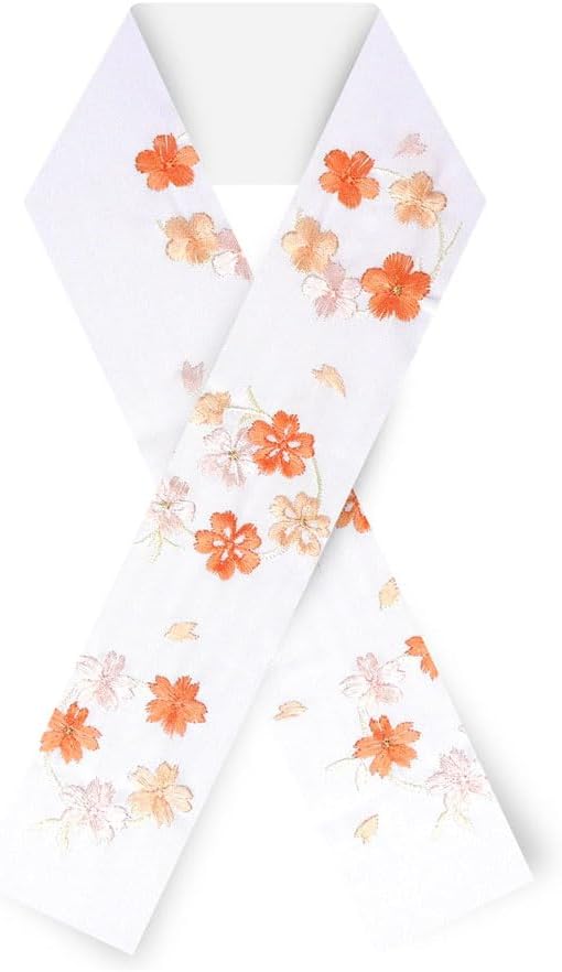 [NISHIORI] Embroidery, Half Collar, For Furisode, Kizakura, Kimono, White, Pink, Cream, Beige, Gold, Purple, Coming of Age Ceremony, Wedding, Graduation, Furisode, Visit Wear, Komon