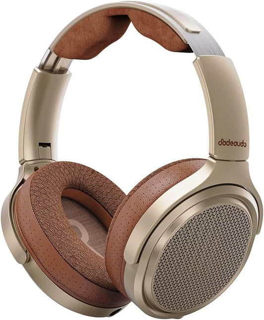FIIO JT7 Gold FIO-JT7-G Headphones Open Type, Flat Drive Type (Gold)