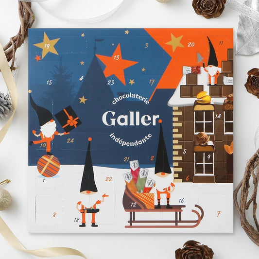 Advent Calendar 2024 Galler Galley, Chocolate, Belgian Royal Family, Christmas Calendar, Chocolate, Sweets, Xmas Exclusive