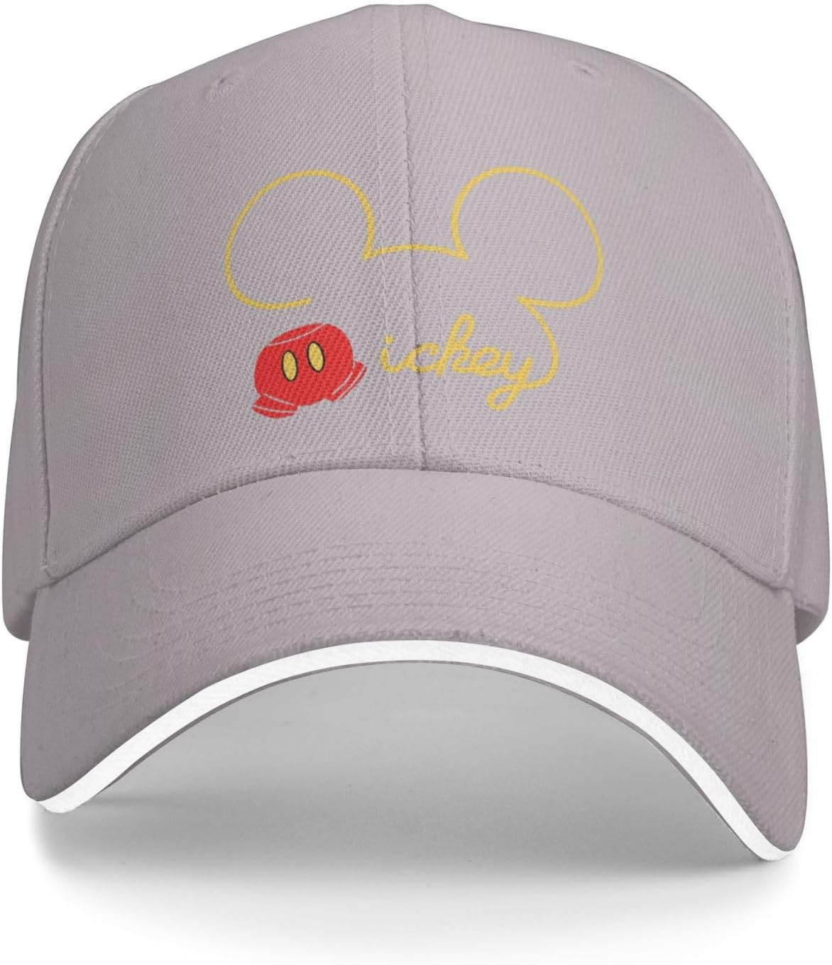 ZOOKISS Mickey Mouse Men's Hat, Quick-Drying Cap, Adjustable, Lightweight, Breathable, Sunshade, Outdoor Cap, Baseball Cap, UV Protection, Spring, Summer, Autumn, Winter, Popular, Unisex, Anime Goods,