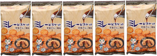 Nomura Roasting Shop Mirei Biscuit Black Honey Kinako Flavor 120g×5 Packs Domestic Product from Kochi Prefecture