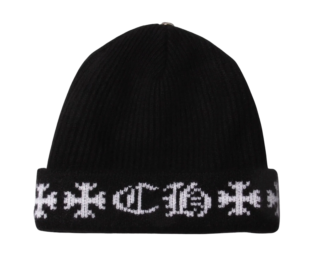 CHROME HEARTS 'BIG DADDY' BLACK NYC CASHMERE BEANIE