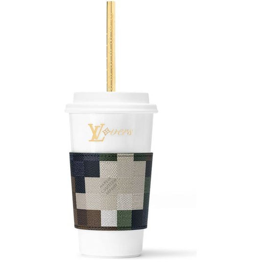LOUIS VUITTON LV Cup & Straw Damoflage - Image 1