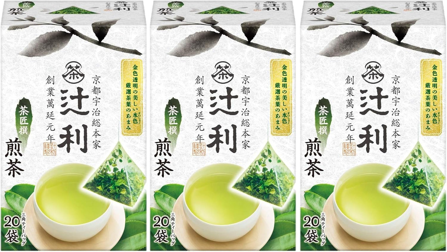 Tsujiri Chashosen Sencha Tea 20 Pages x 3 Boxes