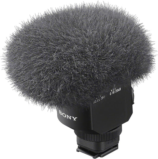 Sony ECM-M1 Camera Microphone Shotgun Microphone Variable Directional Windscreen Included
