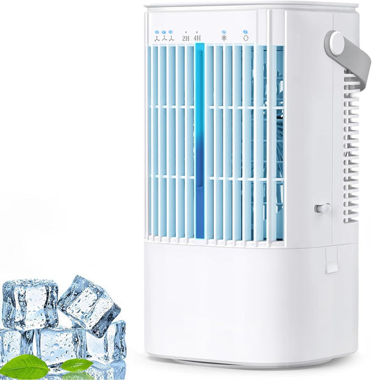 Aliliy Cooling Fan, Powerful (2026 New Release, Energy Saving, Oscillating, USB Powered), Ultrasonic Type, Large Capacity, Energy Saving, Small, Cooling Fan, Tabletop Cooler, Fine Mist, Can Hold Ice