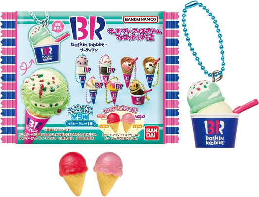 Bandai Baskin Robbins Ice Cream with Mascot Gummy 2, 12 Pieces, Box