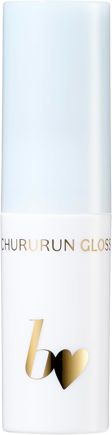 b idol Chururun Gloss 101 Tiara Blue 0.09 oz (2.5 g), Lip Gloss, Glitter, Skin Care, Plump, Shiny, Moisturizing, Beauty Ingredient