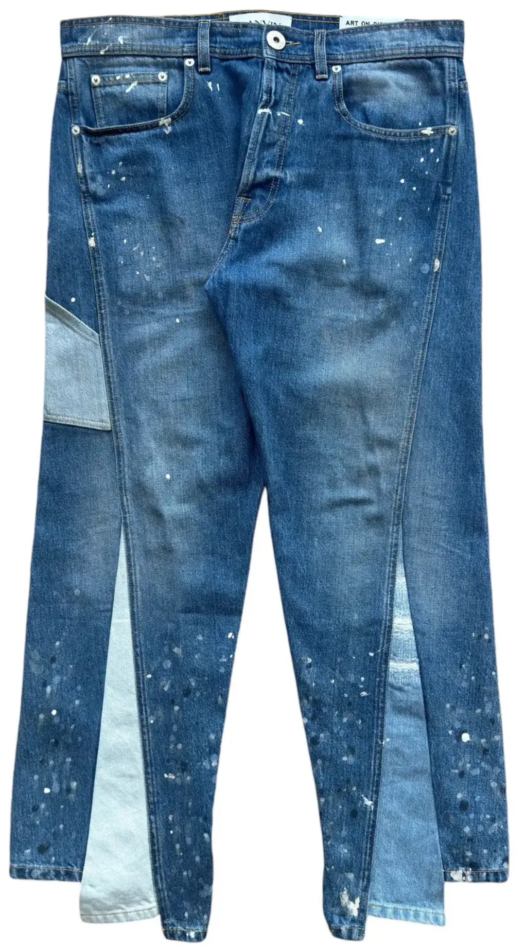 GALLERY DEPT X LANVIN 'PAINTER' TWIST FLARE JEANS