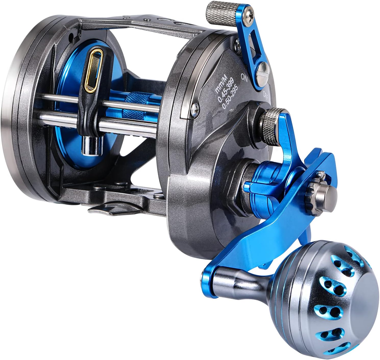 Trolling Reel Saltwater Level Wind Reel Drag Reel for Boat Fishing Saltwater Sea Bass Grouper Salmon