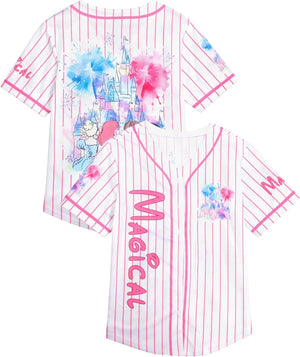 Camisas mágicas para mujer You've Got A Friend in Me Camisa Castillo Hawaiano Camiseta Linda Vacaciones Familiares Tops con Botones
