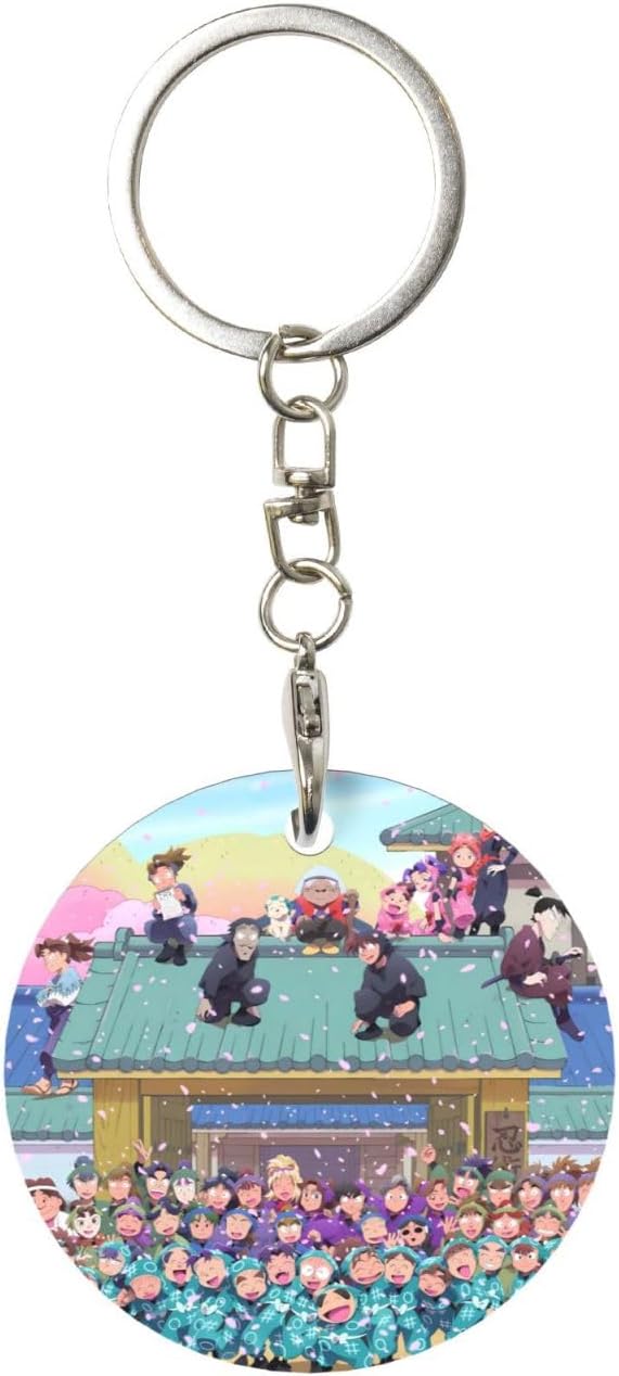 Mnkqqq Anime Keychain, Ninjama Rantaro, Multi-functional, Metal Key Case, Men's, Women's, Car Keyring, Key Cover, Car Pendant, Accessory, Popular, Present, Gift