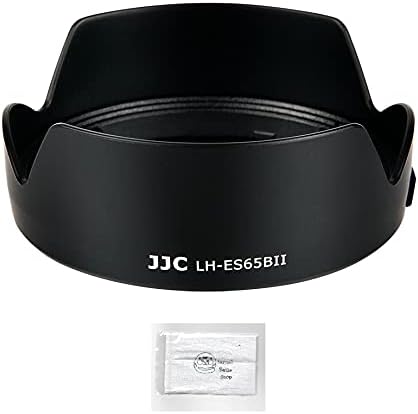 JJC Canon Lens Hood Flower Shape RF 50mm F1.8 STM Lens for Canon EOS R5 R6 R RP Camera ES-65B Compatible Set (Lens Hood, Cleaner)