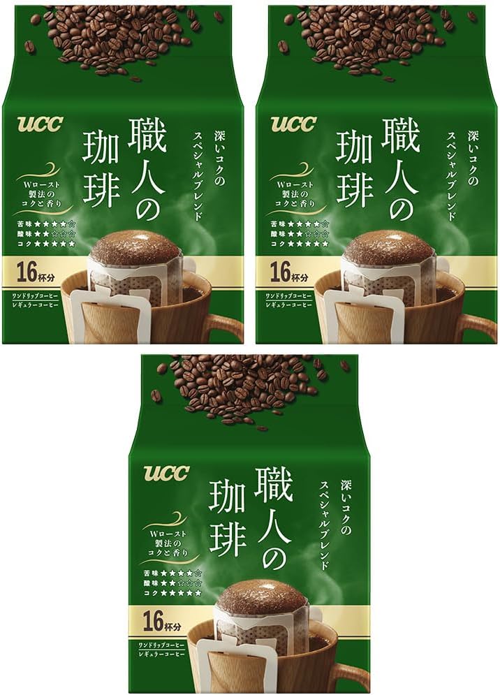 Artisan Coffee, One Drip Coffee, Special Blend, 48 cups (16 servings x 3 packs)