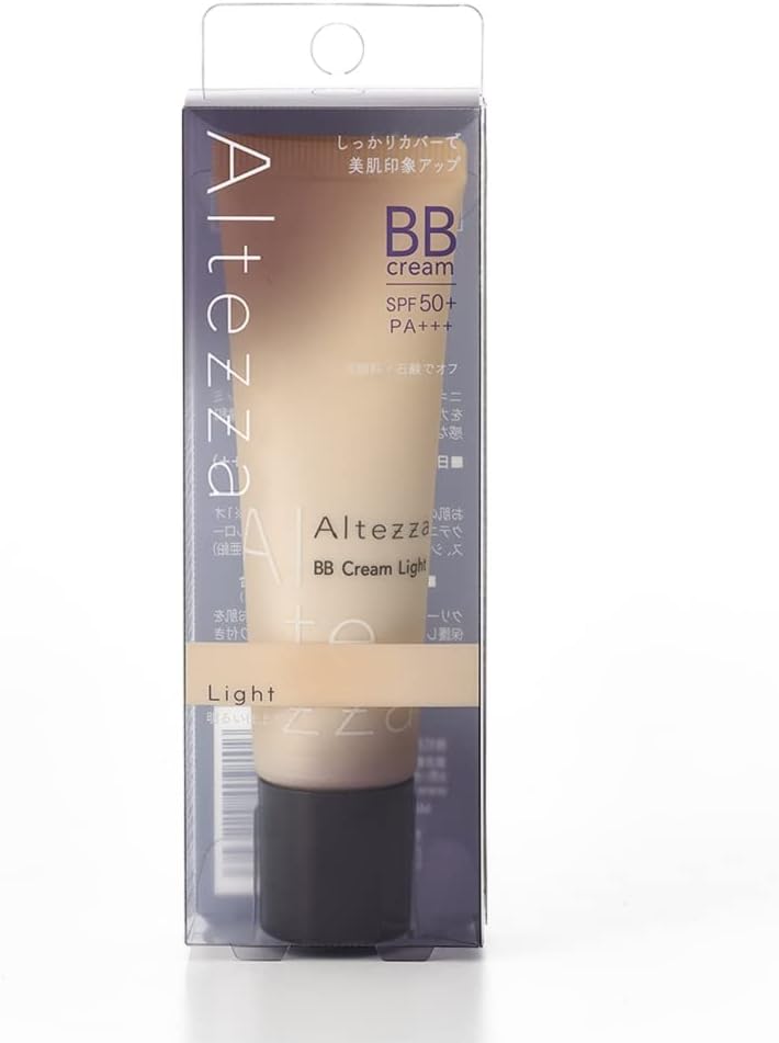 Altezza Skin Cover BB Cream 01 Light (Bright Finish) [Covers Blue Beard, Acne Marks, Pores, Bears, and Blemishes] [SPF 50+ / PA+++] [Can be removed with facial cleanser and soap] [Naturally covers