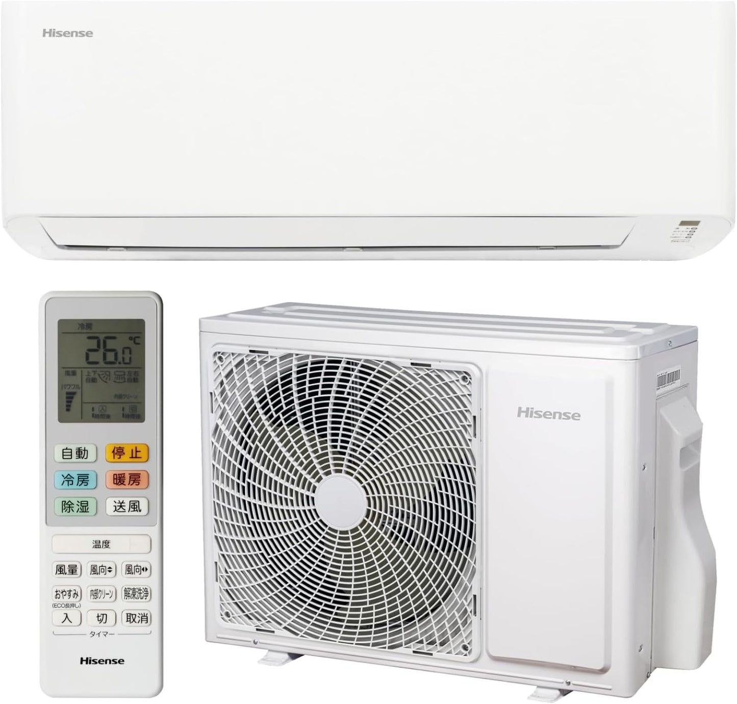 Hisense Air Conditioner, Primarily for 14 Tatami Mats, 2025 Model, Single-Phase 200V, Cooling and Heating, Dehumidification, Dual Defrost Cleaning, Internal Clean, HA-S40H2-W [Product Delivery Only