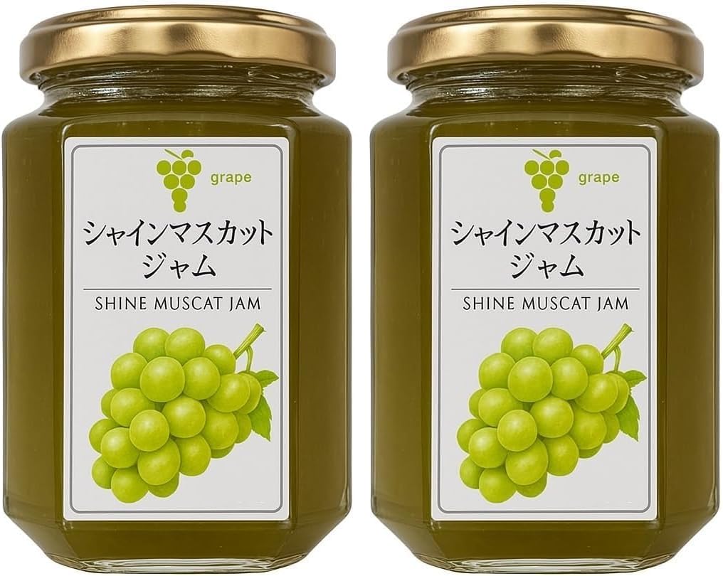 Morimoto Shokai Shine Muscat Jam, Made in Shimane Prefecture, 5.6 oz (160 g) x 2