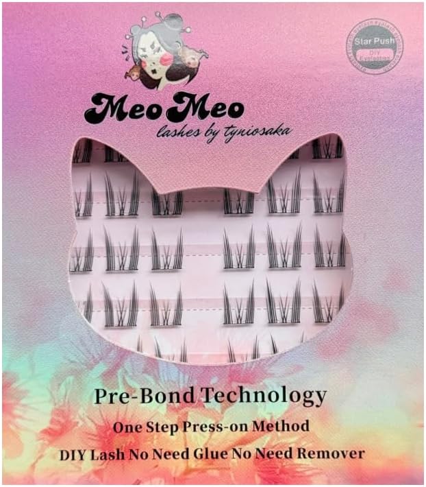Meomeo False Eyelashes Daily | Everyday Makeup | Beginners OK | With Glue | Natural Finish