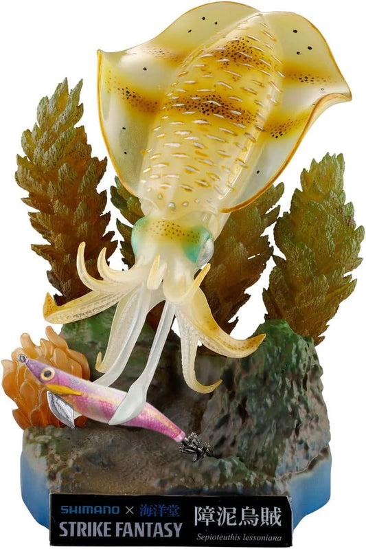 Kaiyodo STRIKE FANTASY Aoori Squid Approx. 3.9 inches (100 mm), Non-scale, SBS/ABS, Painted Finished Figure
