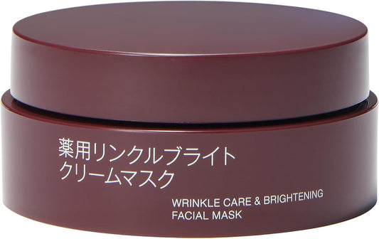 MUJI OAQ66A4A Medicated Wrinkle Bright Cream Mask, 2.8 oz (80 g)