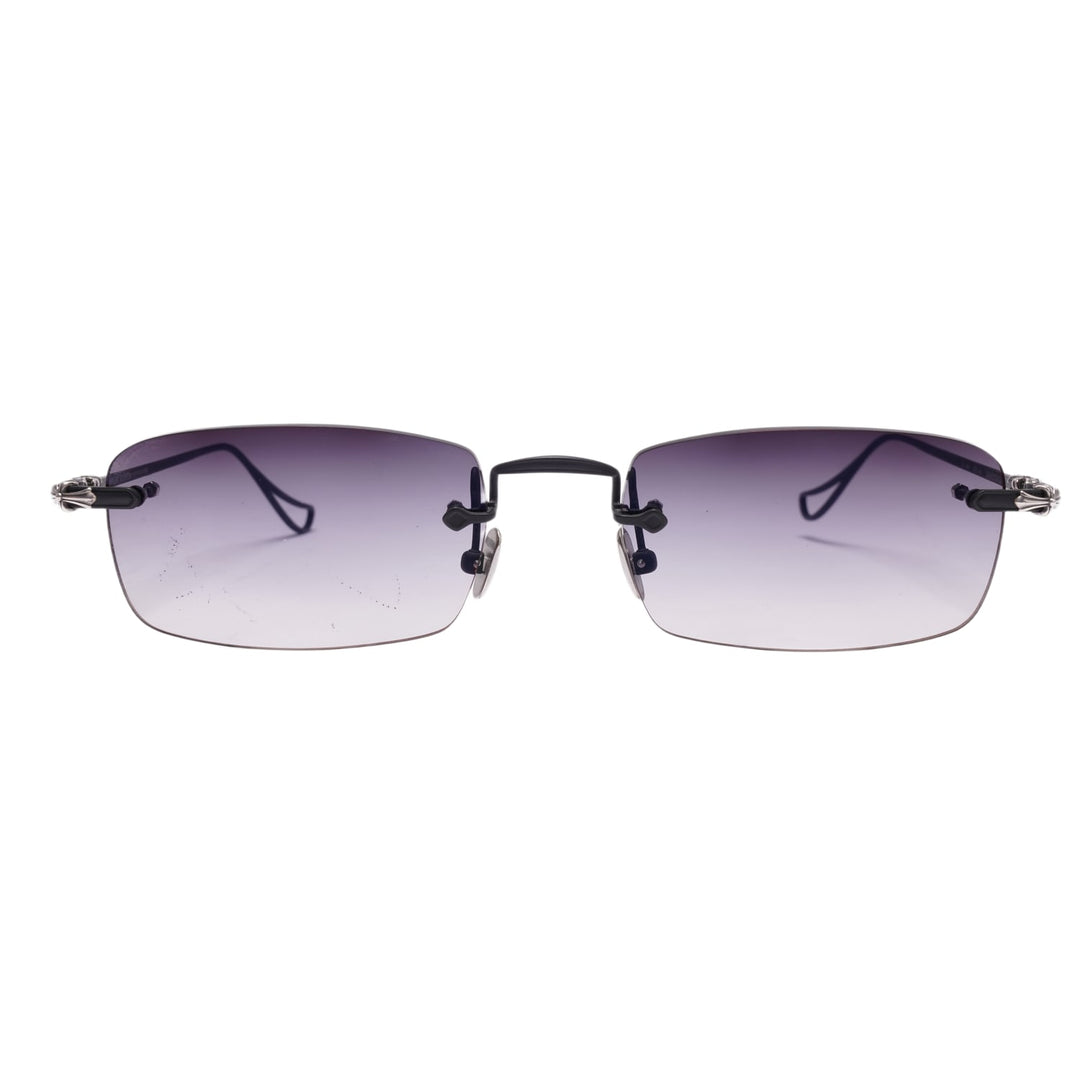 CHROME HEARTS 'SINNERGASM II' BLACK/SILVER SUNGLASSES