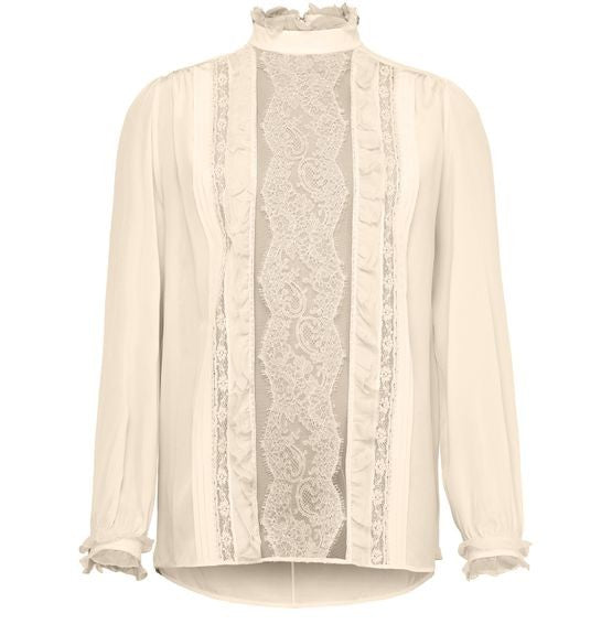 VALENTINO GARAVANI クレープデシン製 長袖ブラウス - Image 1