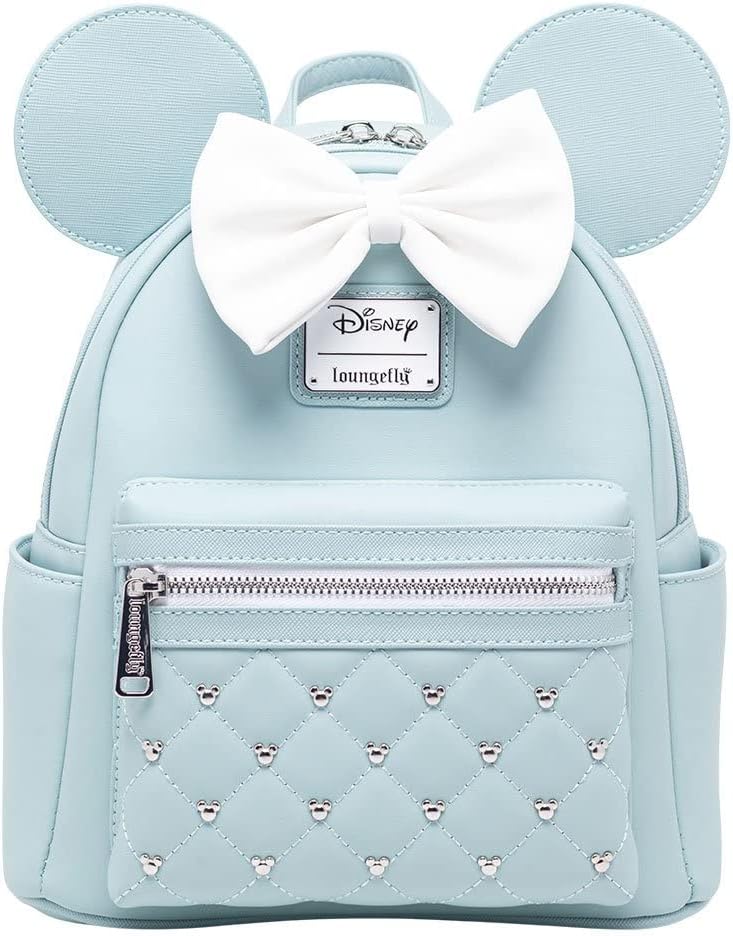 Loungefly Disney The Minnie Mouse Classic Series Mini Backpack - Elegance, Mint, One Size, WDBK2823
