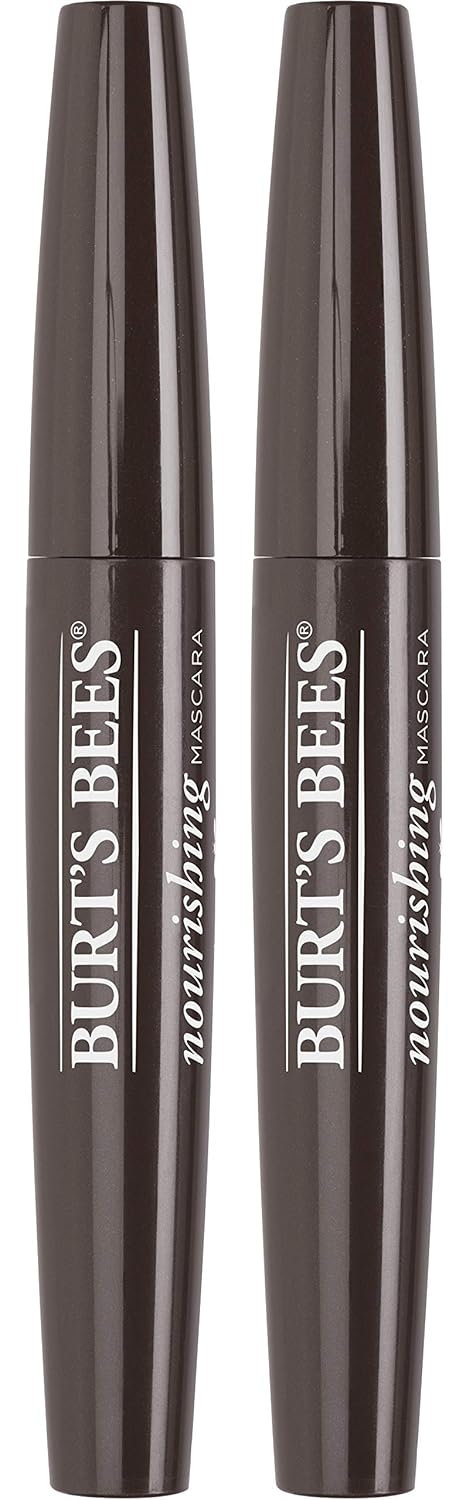 Burt's Bees Máscara nutritiva 100% natural, marrón negro, 0.4 onzas (paquete de 2)