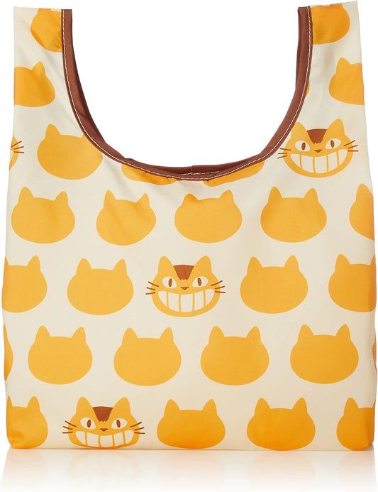 Marushin 1165038800 Mini Eco Bag Ghibli My Neighbor Totoro Cat Bath Pattern, Cute Goods, Made of Recycled Polyester