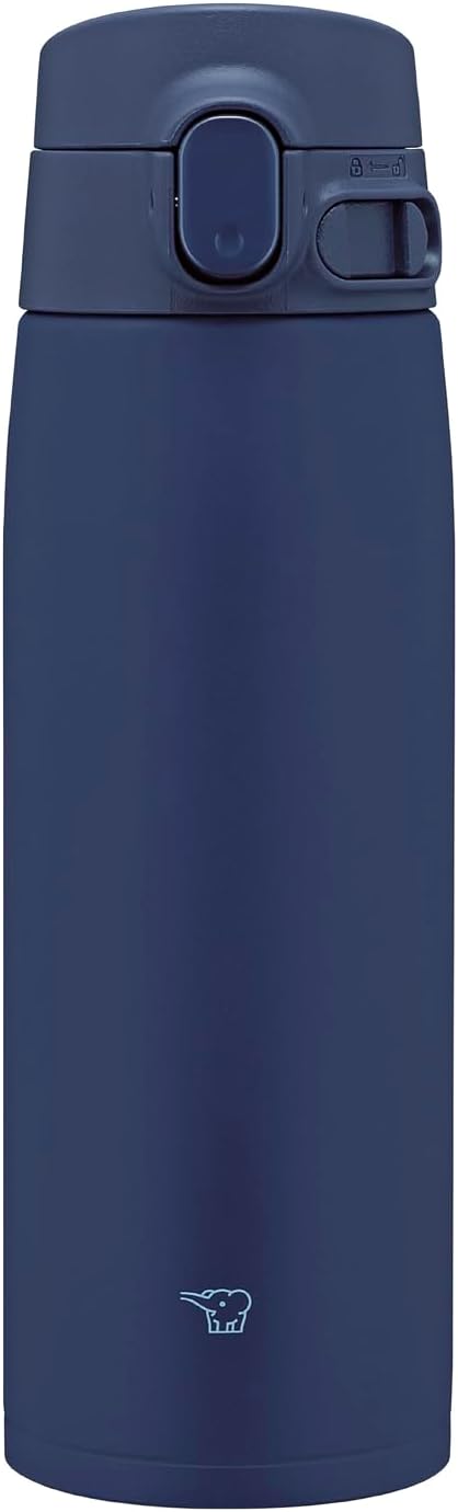 Zojirushi SM-VB60-AM Water Bottle, Large Capacity, 20.3 fl oz (600 ml), Choice of Sizes, Easy to Clean, Seamless Stopper, 3 Pieces, Sports Drinks, Thermal, Cold Retention, One Touch, Marine Blue