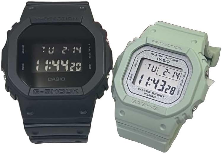 CASIO G-SHOCK G-SHOCK BABY-G Baby G Quartz Pair Watch, Set of 2, Digital DW-5600UBB-1JF BGD-565SC-3JF Watch