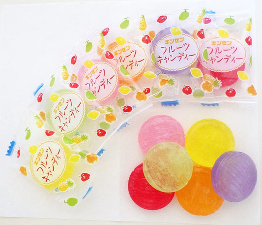 From September 1, 2024, Size Changes Sequentially (Diameter 1.1 to 1.0 inches (2.9 cm) to 1.0 inches (2.6 cm)), Gold Fan, Fruit Candy, 100 Pieces, Large Size, Stovetop Cooking, Value, Fruit Candy