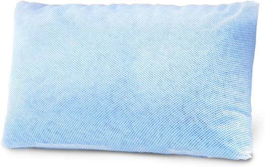 Iris Plaza Pillow, Made in Japan, Adjustable Height, Breathability, Soft Piping, Dust Resistance, Gentle Fit for Head/Neck, Fully Washable, No Stuffiness, Mesh, Small Size, Blue