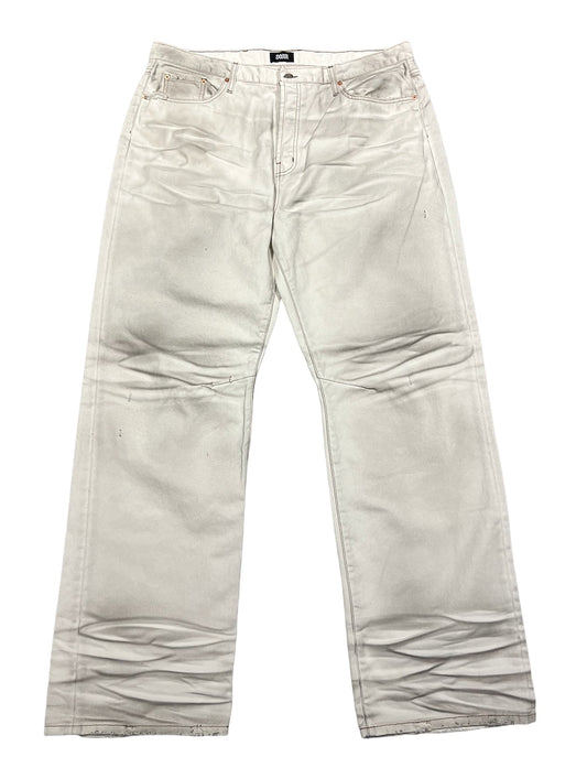 BOSSI 'ROAD WASH' WHITE JEANS
