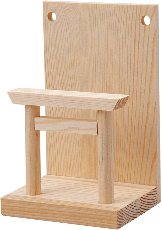 Como Life Sacred Treasure Craftsman Made Bill Holder Sinkle Bank Divine Shelf Money Bank Bank Simple God Shelf Made in Japan Made in Japan Pine with Torii Gate Display Type Wall Hanging Compact Space