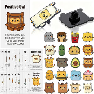 Tondiamo Pin positivo, pines motivacionales, pines de esmalte divertidos a granel para adultos, tarjeta inspiradora, regalo inspirador para empleados, compañeros de trabajo, regalos navideños