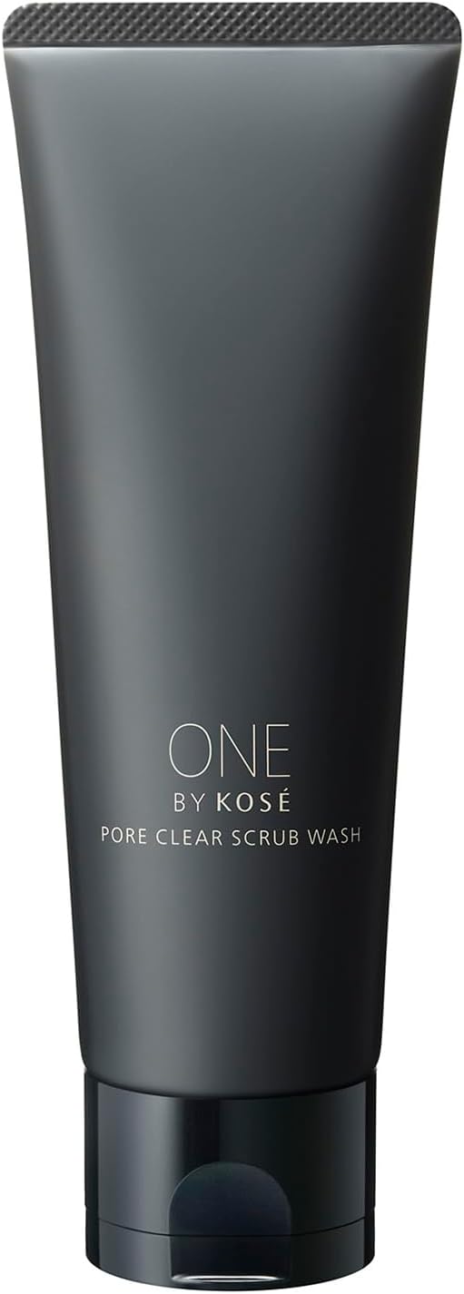 ONE BY KOSE Face Cleansing Pore Clear Scrub Wash 4.6 oz (130 g) Square Plug, Hyaluronic Acid