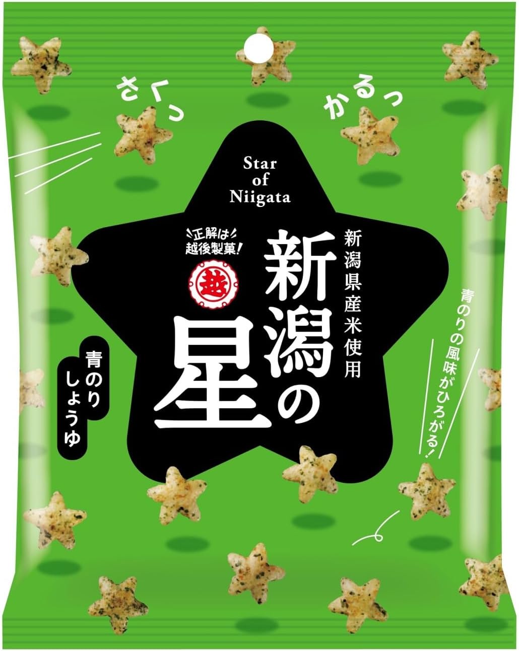 Echigo Seika Niigata Stars Blue Onigata Soy Sauce, 1.4 oz (40 g) x 10 Bags