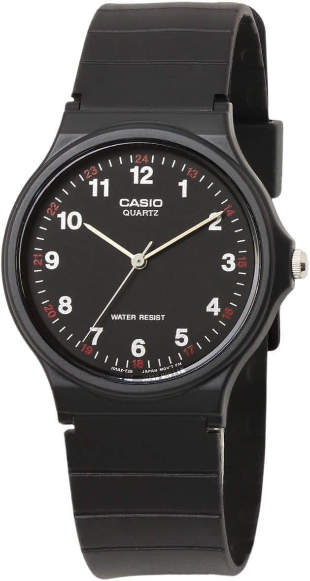 Casio MQ-24-1BL Quartz Watch, Black, Black, Casual