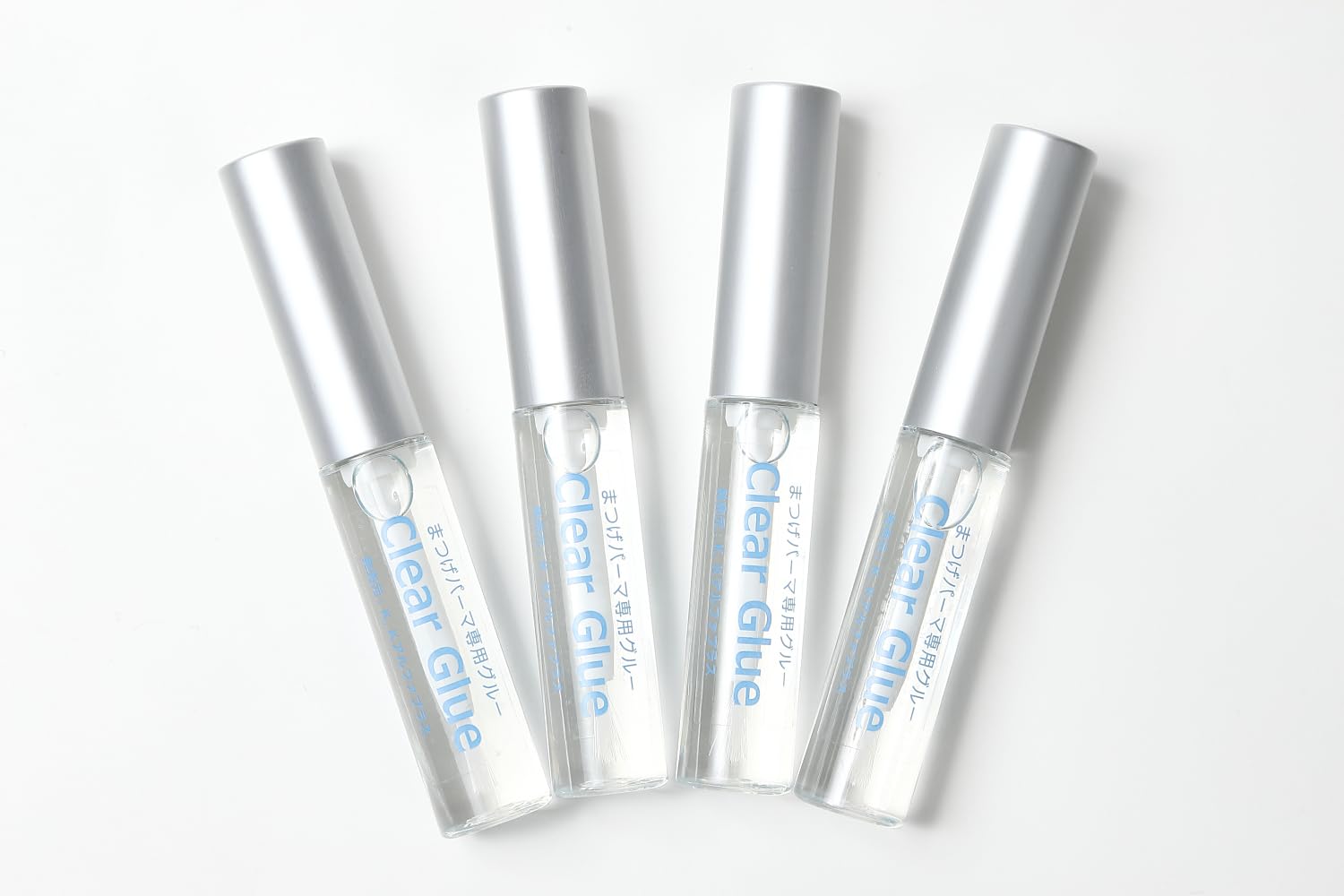 ☆ 4-piece set of high adhesive clear glue for eyelash perm false eyelashes and brow lifts are OK!