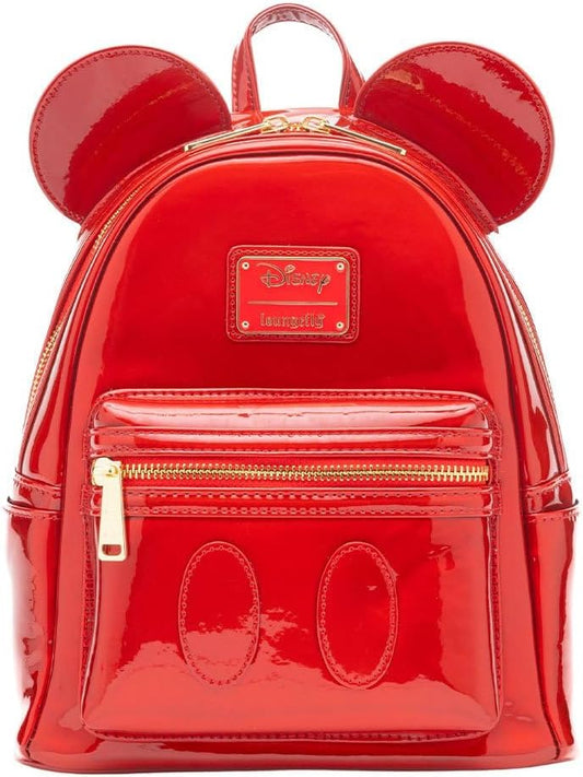 Loungefly Disney Mickey Mouse Holographic Series Womens Backpack - Ruby