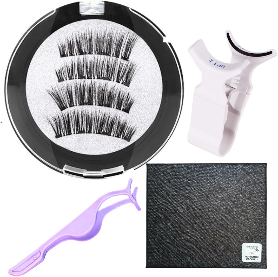 磁気まつげ マグネットつけまつ毛 マグネット のり不要 吸着 つけまつげ 磁気 つけまつ毛 磁石 3D ミンク ボリューム大 目尻 ふさふさ くり返し使える 再利用可能 ナチュラル アプリケーター (L05ライラックジャム)