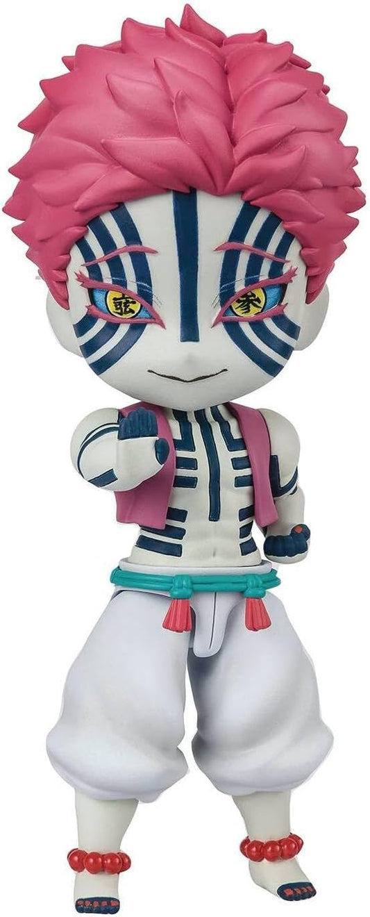 TAMASHII NATIONS Figuarts Mini Demon Slayer Akaza Mini Figure, Approx. 3.5 inches (90 mm), PVC/ABS, Painted Action Figure