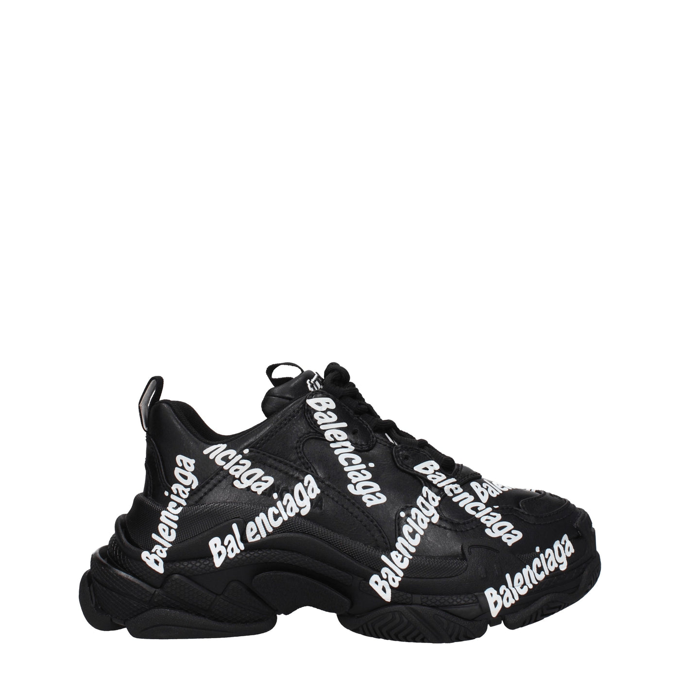 Balenciaga バレンシアガスニーカートリプル S 女性生地黒 - Image 1
