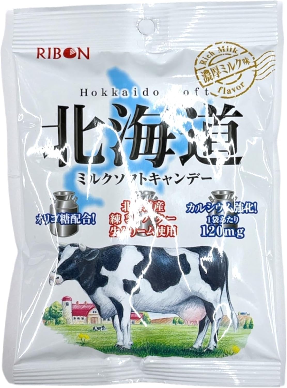Ribbon Milk Soft Candy 1.9 oz (54 g) x 12 Bags